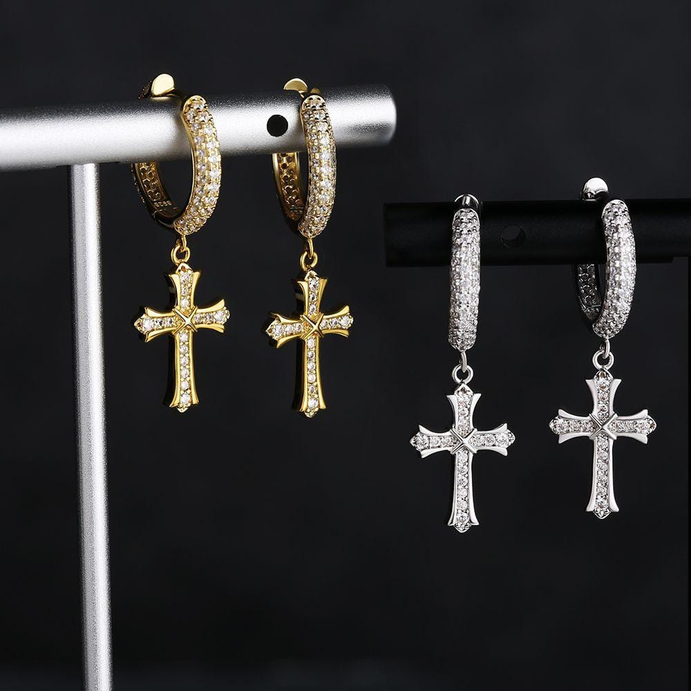 Elijah Cross Earrings