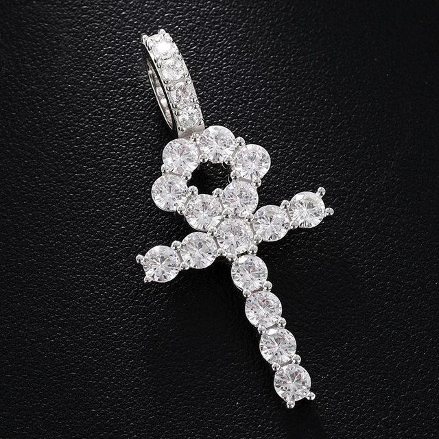 Ankh Small Moissanite Pendant