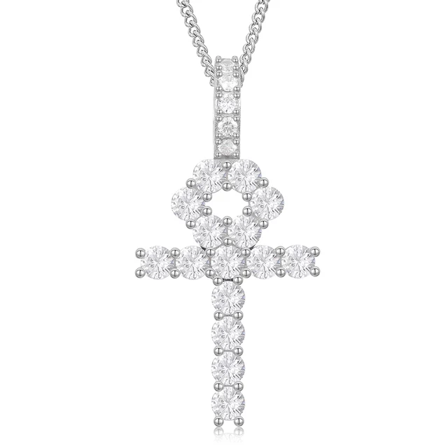 Ankh Small Moissanite Pendant