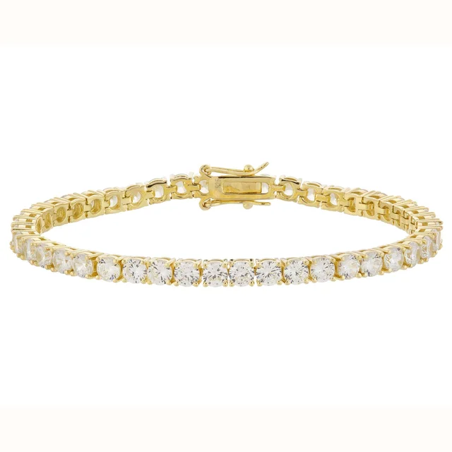 Eros 4mm Gold Tennis bracelet