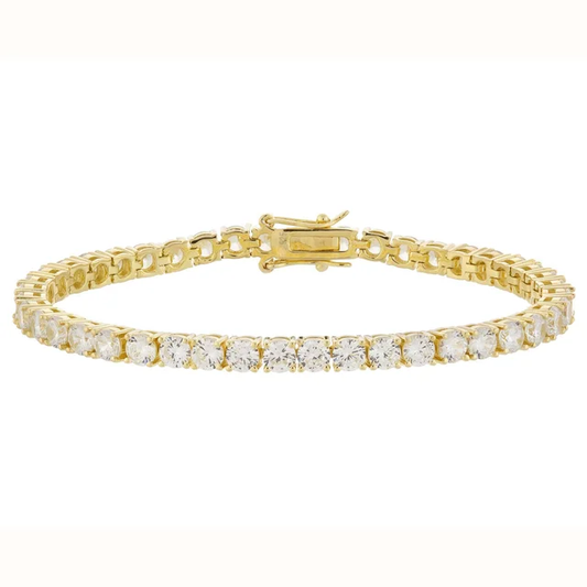 Eros 4mm Gold Tennis bracelet