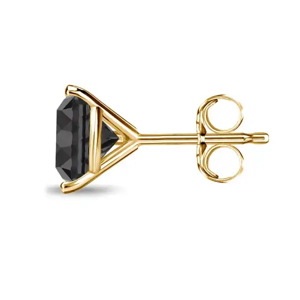 Omari Black Stud Earrings