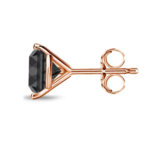 Omari Black Stud Earrings