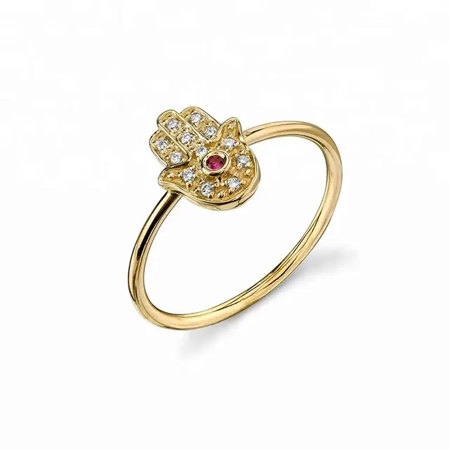 Robin Hamsa Hand Ring