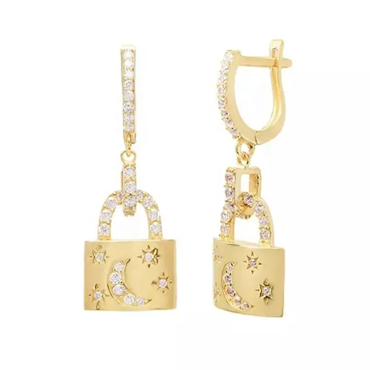 Padlock earrings