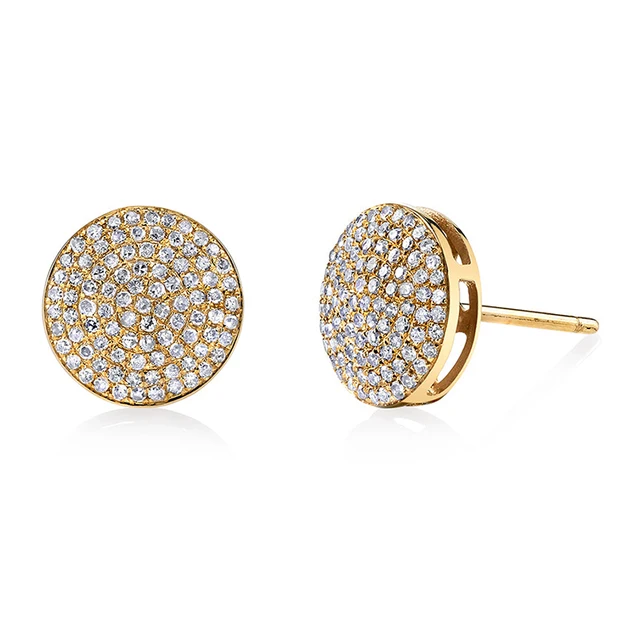 Zion Pave Stud Earrings