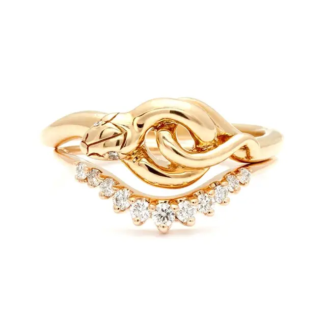 Shia Snake Stacked Ring