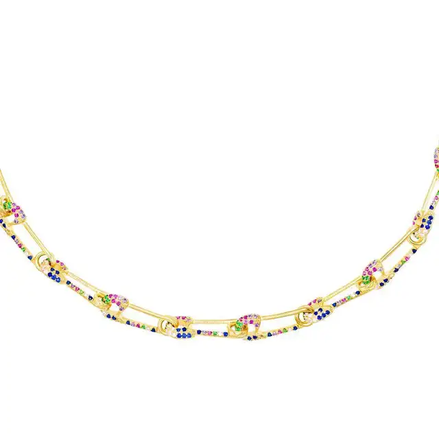 Paperclip Rainbow Choker