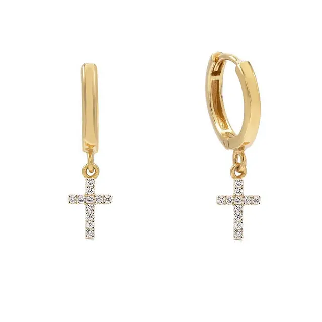 Elie cross earrings