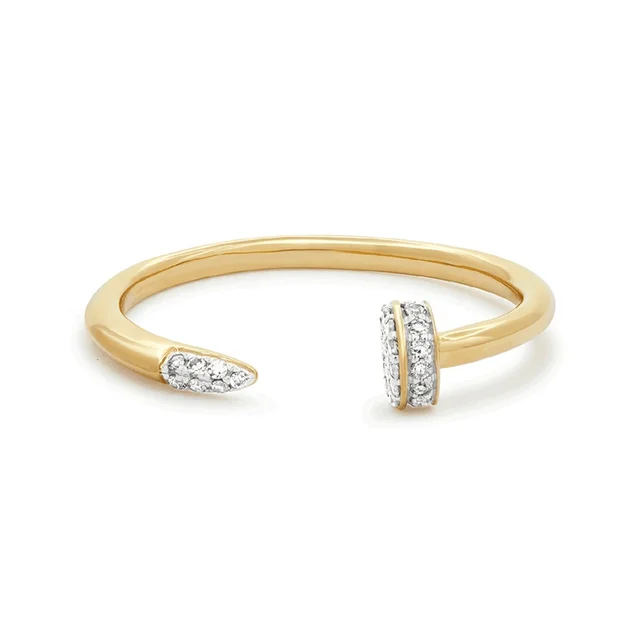 Gio Nail Pave Ring