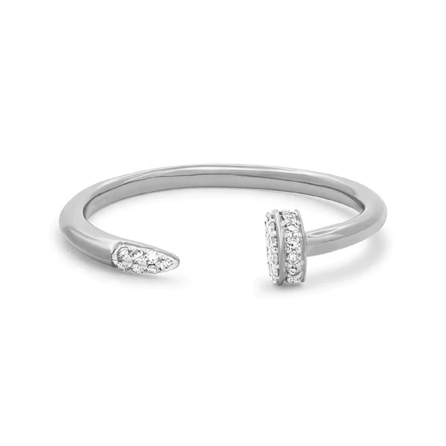 Gio Nail Pave Ring