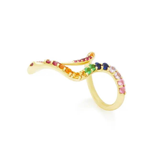 Kaliya Rainbow Snake Ring