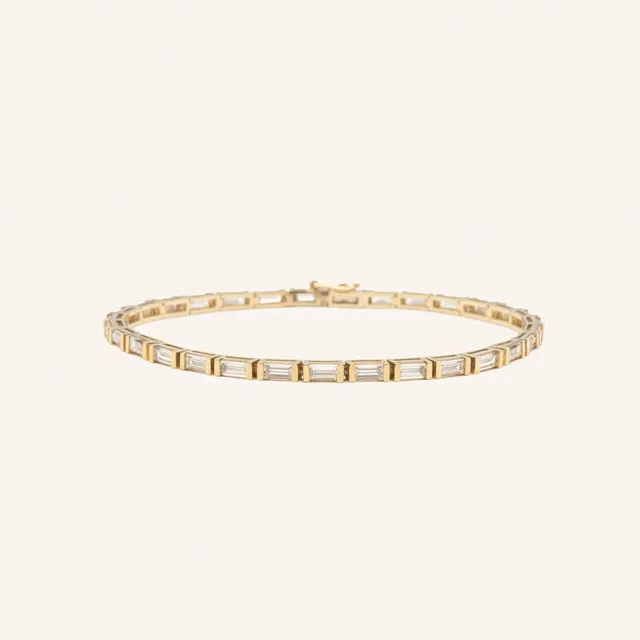 Venice Baguette Tennis Bracelet