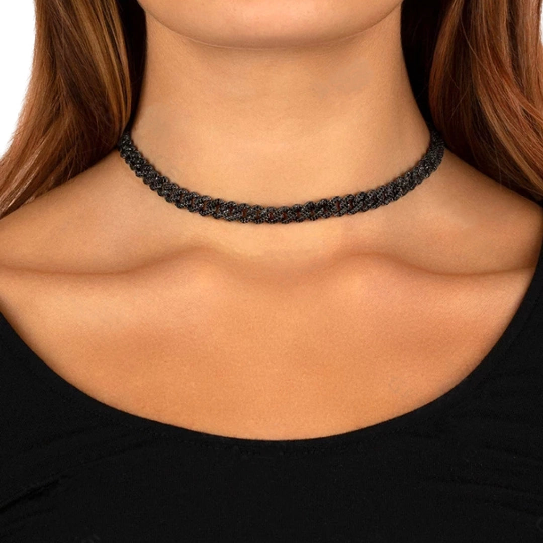 Khlea 8mm Iced out cuban Choker