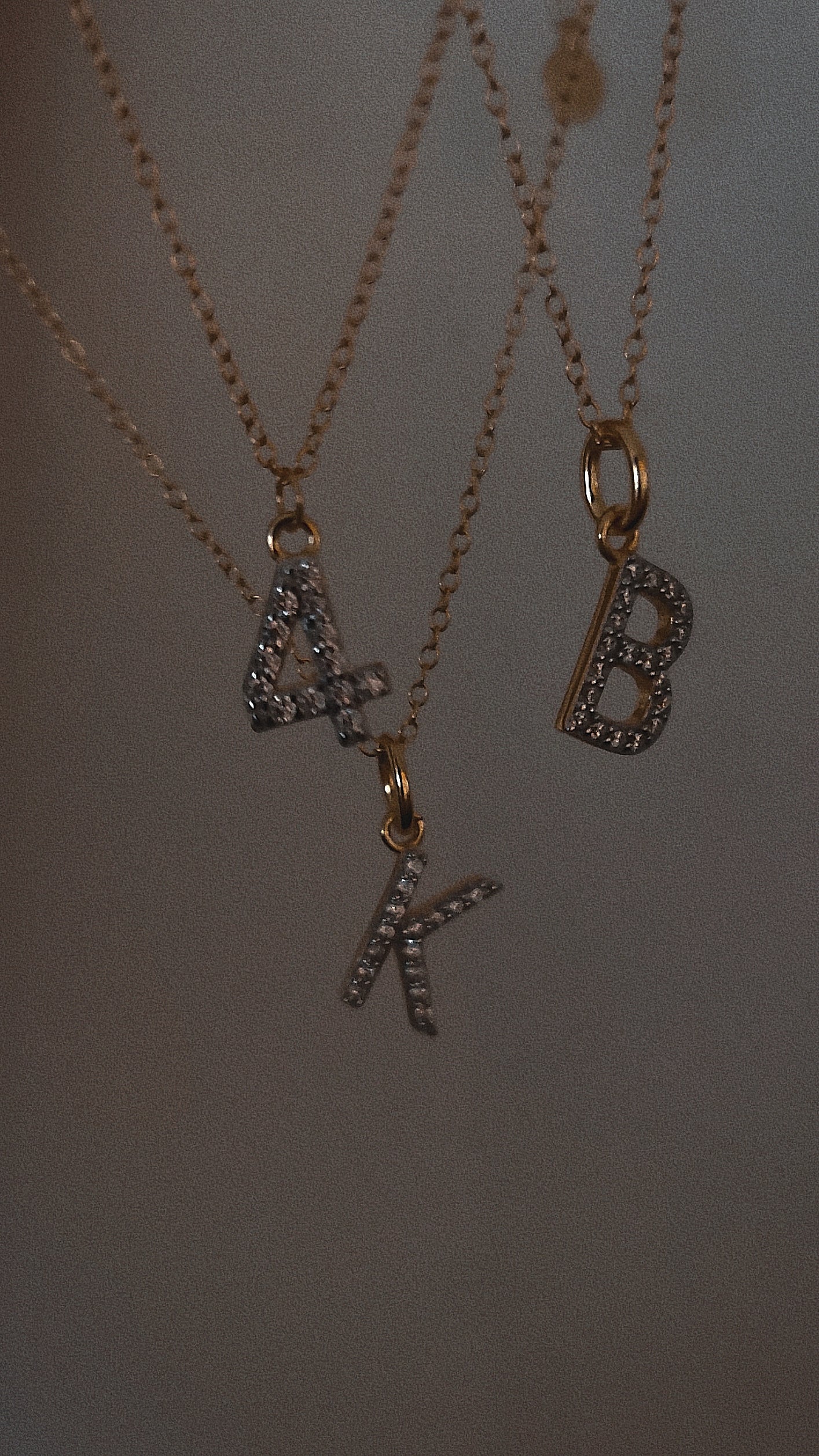 Adore Letter pendant necklace