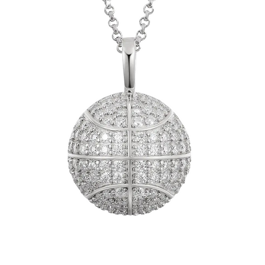 Basketball Moissanite Necklace