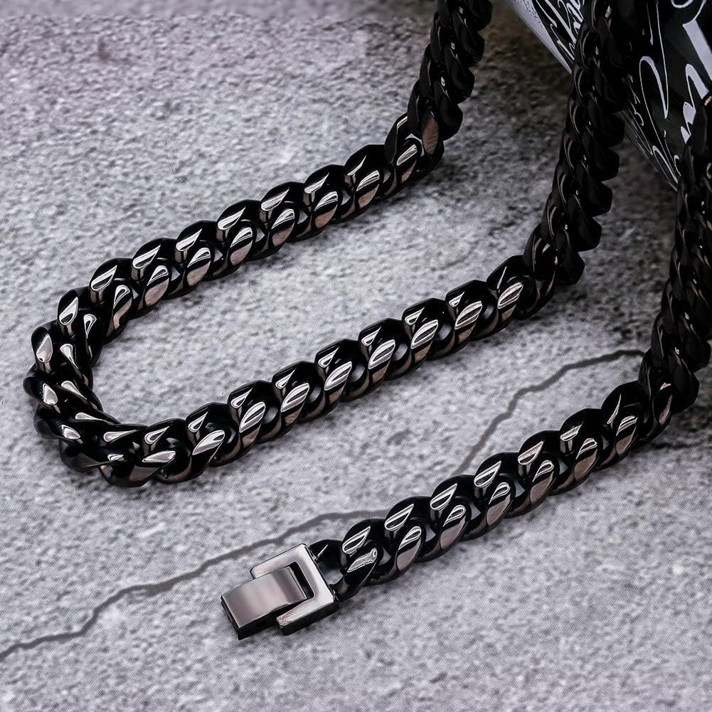 Kaiyan 10mm black cuban link chain