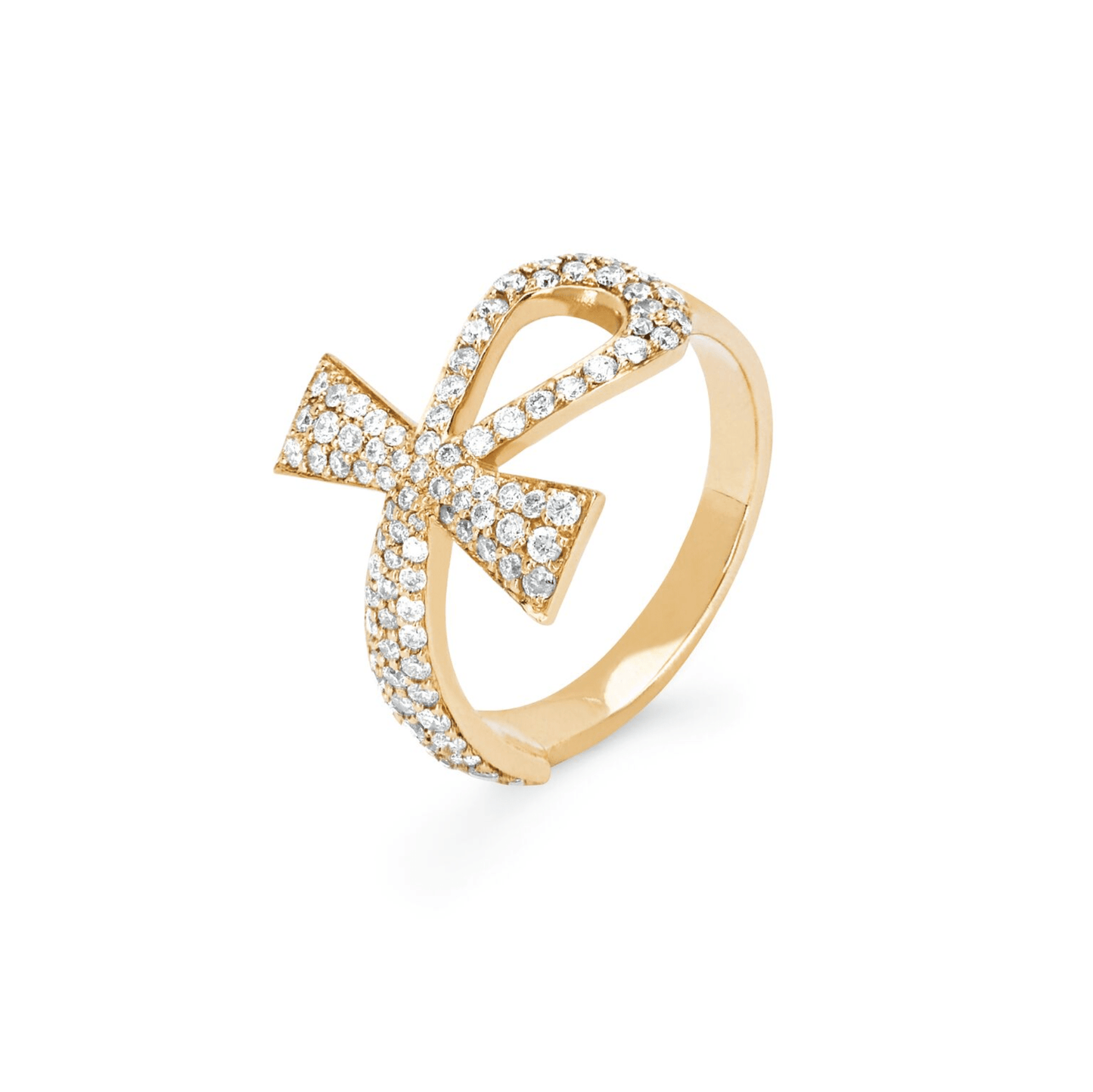 Ankh Moissanite Ring