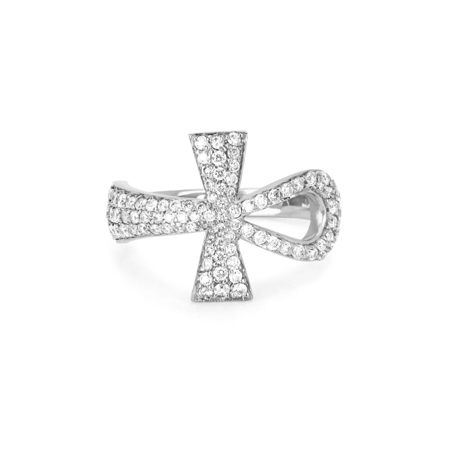 Ankh Moissanite Ring