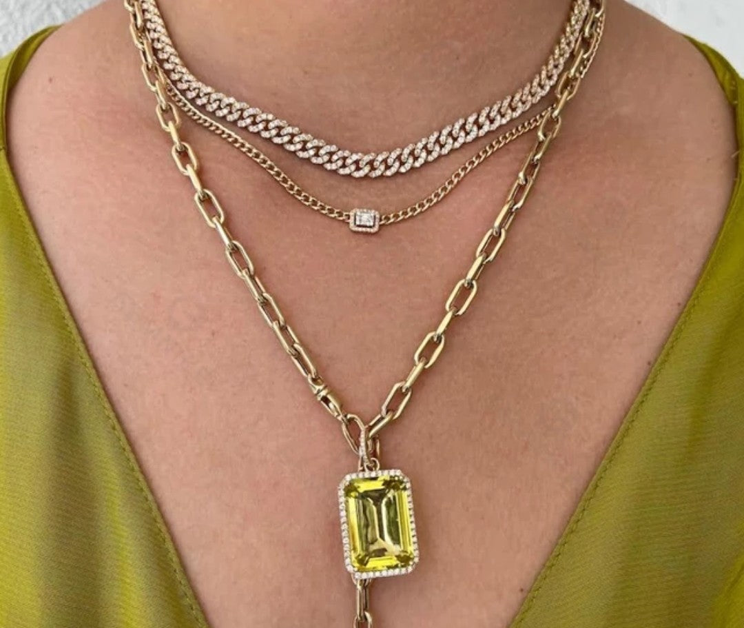 Khlea 8mm Iced out cuban Choker
