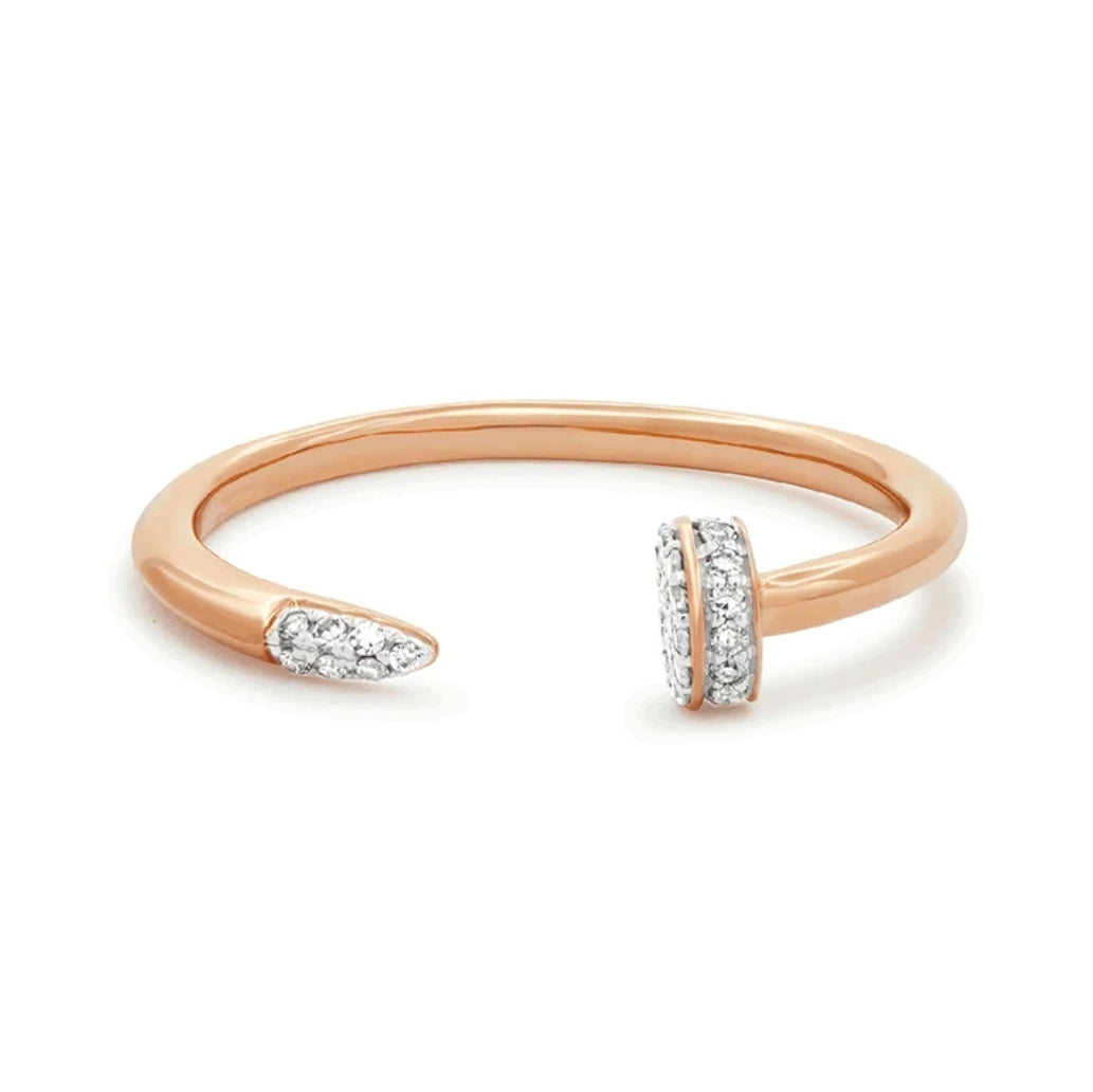 Gio Nail Pave Ring