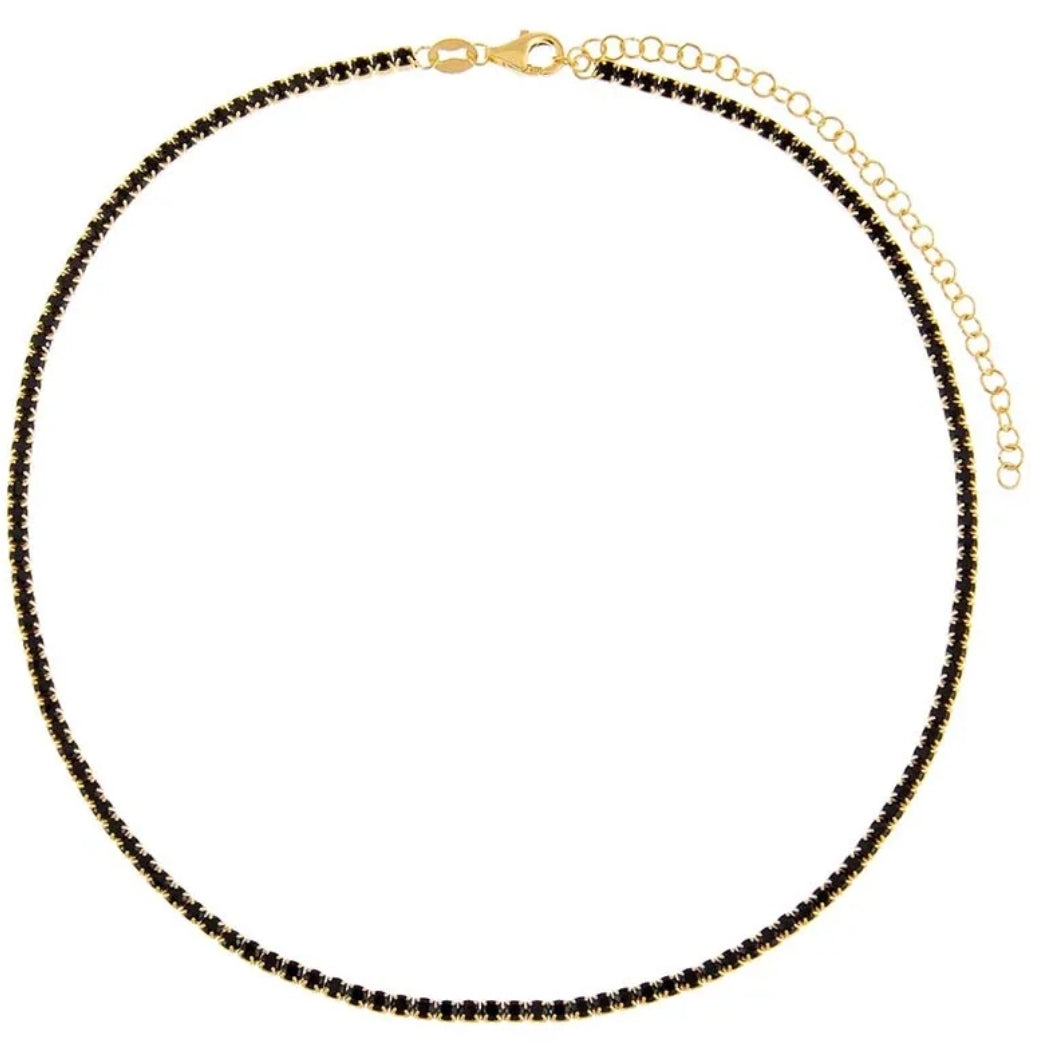 Mela 2mm Colored Tennis Choker