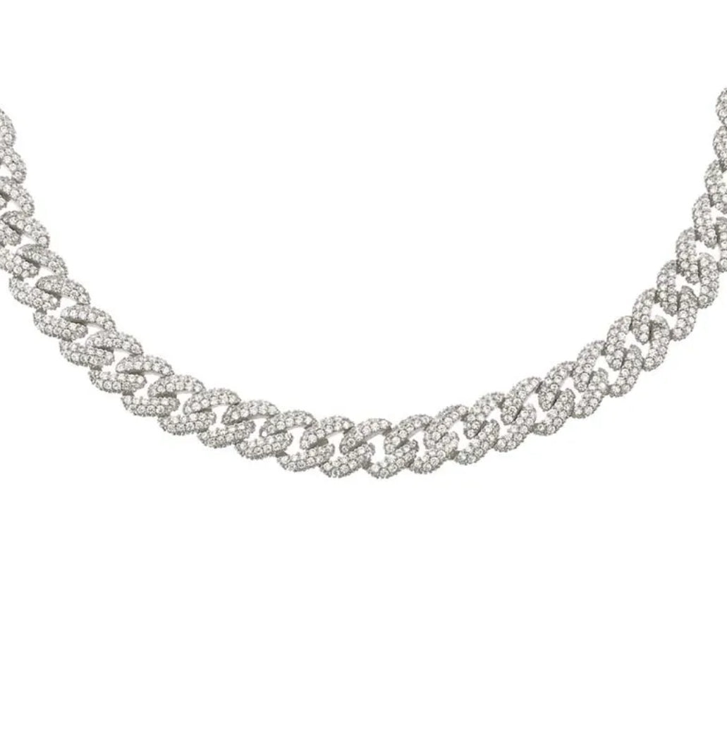 Khlea 8mm Iced out cuban Choker