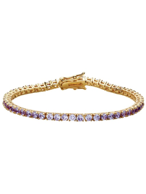 Elia 3mm Colored Tennis Bracelet